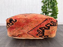 Moroccan Pouf, Wool Pouf, Floor Pillow, Handmade Pouf, Pet Bed