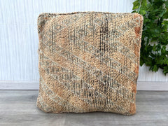 Wool Pouf, handmade Pouf, Bohemian Pouf, Berber Pouf, Kilim Pouf, Ottoman Pouf,