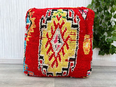 70%OFF** Moroccan Kilim Pouf Floor Pouf Vintage Moroccan Ottoman Square Pouf, Yoga Meditation Cushion, Outdoor colorful Kilim Pillows Cover