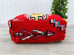 70%OFF** Moroccan Kilim Pouf Floor Pouf Vintage Moroccan Ottoman Square Pouf, Yoga Meditation Cushion, Outdoor colorful Kilim Pillows Cover