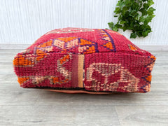 pillow cover, Moroccan cushion, wool cushion, decorative kilim pillow cover, handwoven pillow case by Berber women.